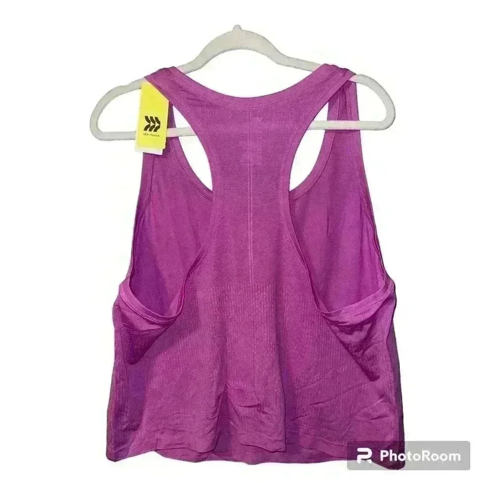 All‎ In Motion Purple Seamless Racerback Tank, XXL - Picture 2 of 4